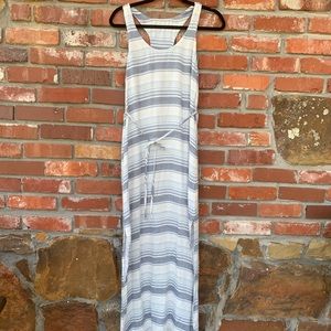 Blue and white striped dress!